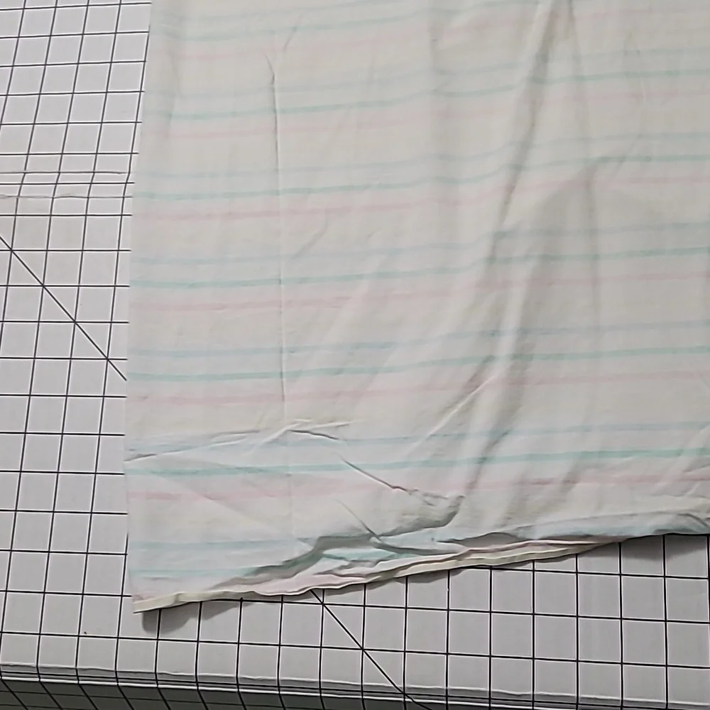 Vintage Pastel Striped Baby Crib Sheet - Pocket Design w/o Elastic‎